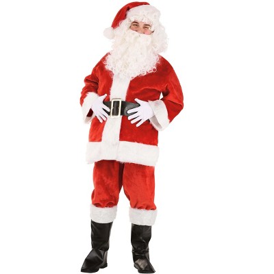 Halloweencostumes.com Medium Deluxe Red Santa Claus Adult Costume ...