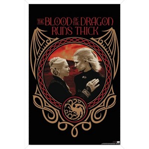 Trends International House of the Dragon: Season 2 - Blood Runs Thick Framed Wall Poster Prints - 1 of 4