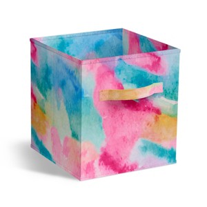 Sorbus 11 Inch Foldable Fabric Storage Cube Bin with Handles - for Organizing Pantry, Closet, Nursery, Playroom, and More - 1 of 4