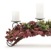Pine and Berry Centerpiece Candle Holder 31"L - 3 of 3