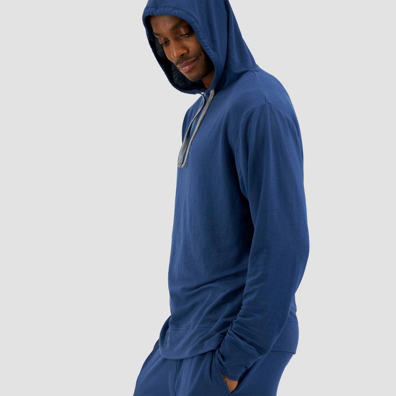 Hanes Premium Men's Long Sleeve Pajama Hoodie, 4 of 8