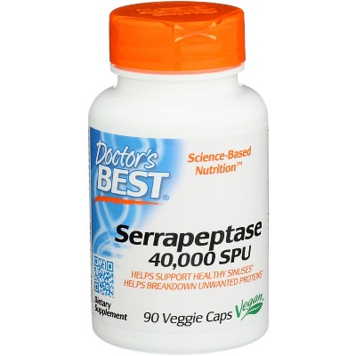Doctors Best Best Serrapeptase 40000 Units - 90 Count