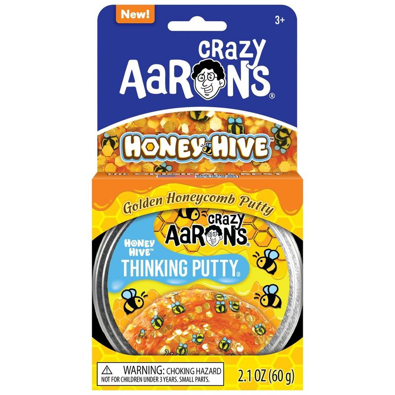 Crazy Aaron&#39;s Honey Hive - 3.5&#34; Thinking Putty Tin, 1 of 6