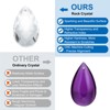Unique Bargains Crystal Pendants Teardrop Beads for DIY Lamp Arts Crafts Decoration 6 Pcs - 3 of 4