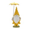 Garden Gnome with Umbrella and Woodland Animals (Set of 2) - 3 of 4