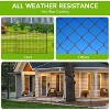 Decorative Garden Fence,10 Panels No Dig Decorative Fence with Gate for Outdoor,Yard, Patio, Animal Barrier Rustproof Metal Wire Panel,Dog Fence - 2 of 4