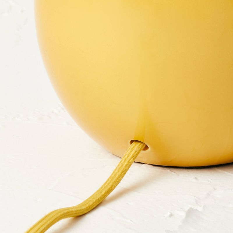 Ceramic Table Lamp with Elongated Shade Yellow (Includes LED Light Bulb) - Opalhouse&#8482; designed with Jungalow&#8482;, 6 of 10