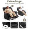 Oversized Rocker Recliner for Adults, Massage and Heating, Rocking Chair with 1.5X Sponge Side Pockets,  Leather Manual Recliner Chair - 3 of 4