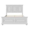 Queen/King Size Platform Bed with High Headboard, Vintage Pinewood Bed Frame, Traditional Style - ModernLuxe - 4 of 4