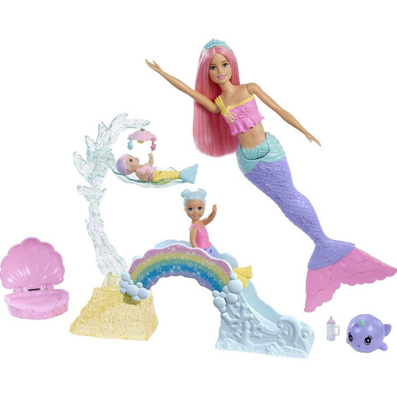Barbie Dreamtopia Mermaid Nursery Playset and Dolls, 1 of 8