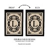 Evergreen Flag Cambridge Chic Letter L Monogram Applique Garden Flag - 12.5" Wide x 18" High - 4 of 4