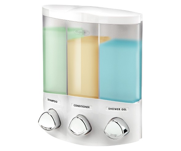 Better Living Products Euro Three Chamber Dispenser-White