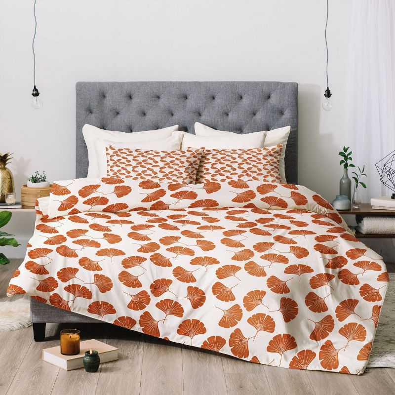 Little Arrow Design Co Ginkgo Leaves Comforter Set - Deny Designs, 3 of 8
