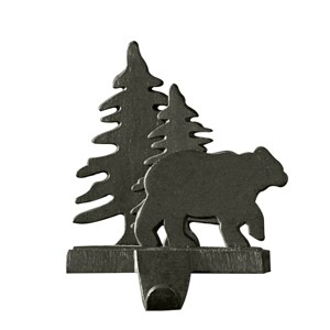 Park Designs Bear & Tree Stocking Hanger - Set of 2 - 1 of 4