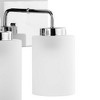 Progress Lighting Merry Collection 2-Light Polished Chrome Bath Vanity Light, Etched Glass, Damp Rated - 3 of 4