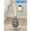 Ridstar Toilet Brush Cleaning Set with 1 Cleaning Rod, 1 Storage Rack & 12 Replacement Brush Heads-White - 3 of 4