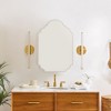 TEHOME 20 in. W x 30 in. H Novelty/Specialty Irregular Arched Metal Beveled Frameless Medicine Cabinet with Mirror - 3 of 4