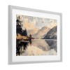Stupell Industries Brushed Mountain Reflection Framed Print Under Glass, Gray, 23" x 17" - 2 of 4