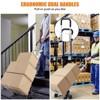 Hand Truck, Aluminum Stair Climber - 650 lb Capacity 2-in-1 Convertible with Triangle Wheel for Warehouse & Shopping - 3 of 4