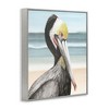 Stupell Industries Pelican Portrait on Beach Black Framed Giclee Art - 3 of 4