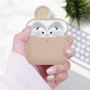 BONGEEK Silicone Apple Airpods 4th Generation - VOTILE 2031 Bling Cover with Keychain, Earbuds Charging Accessory for Women Girls -Milk Tea - 3 of 4