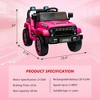 12V Kids Ride on Car, Children's Electric Vehicle, Kids Car Gift, Electric Toy Car for Toddlers with Remote Control, Lights - 2 of 4