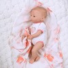 Paradise Galleries Newborn Baby Doll 16 inch Reborn Preemie, Swaddlers: Peach Blossom, Safety Tested for 3+, 4-Piece Set - 4 of 4