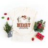 Simply Sage Market Women's Cactus Western Santa Short Sleeve Graphic Tee - 3 of 3