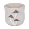 Handcrafted Cement Planter with Textured Tree Trunk Design and Mushroom Accents - Decorative Pot for Indoor and Outdoor Spaces - 2 of 4