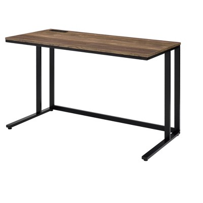 NicBex 47 Inch Computer Home Office Desk with USB Port  and Plug for Study Room,Bedroom and Office