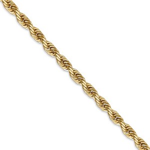 Black Bow Jewelry 5mm, 14k Yellow Gold, D/C Quadruple Rope Chain Necklace - 1 of 4