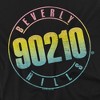 90210 Color Blend Logo Adult T-Shirt Black - 2 of 4