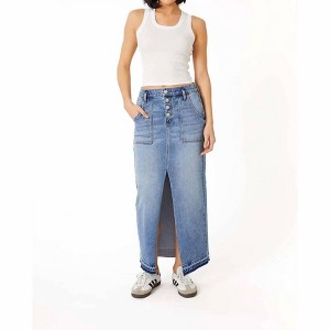 Women's Carol Exposed Button Maxi Skirt - Level99 - 1 of 3