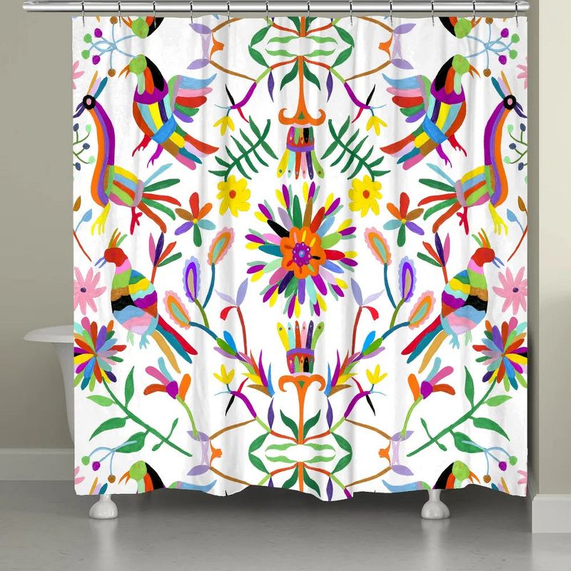 Laural Home Folk Art Whimsy Shower Curtain, 1 of 2