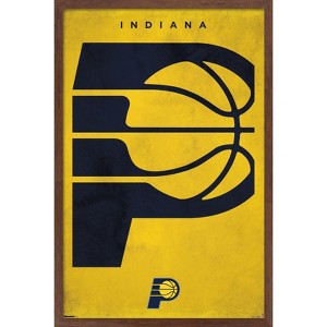 Trends International NBA Indiana Pacers - Logo 25 Framed Wall Poster Prints - 1 of 4