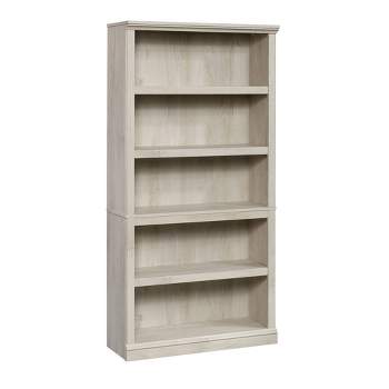 69.764"Decorative Bookshelf Chestnut - Sauder: 5-Shelf Storage, Adjustable, Transitional Style