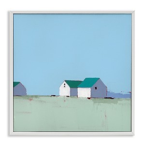 Stupell Industries Palmer Farm in Muted Blues Framed Giclee Art - 1 of 4