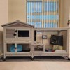Aivituvin Indoor Outdoor Rabbit Hutch | Bunny Cage (Inner Space 9.6ft²)-AIR19 - 2 of 4