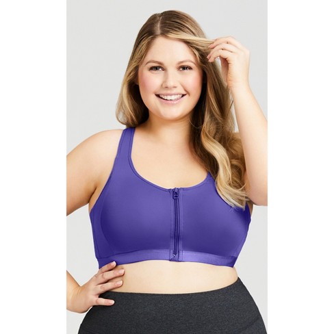 Women's Plus Size Sports Bra - Blue/purple