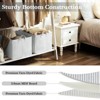 WeThinkStorage Set of 2 Striped Decorative Fabric Storage Bins Capacity - 4 of 4