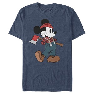 Men's Mickey & Friends Retro Lumberjack Mickey Mouse T-Shirt - 1 of 4