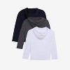 X RAY 3 Pack Kids And Boys 100% Cotton Long Sleeve Hoodie T-Shirts - 2 of 4
