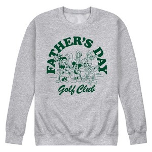 Men's - Disney - Fathers Day Golf Club Graphic Fleece Sweatshirt - 1 of 4