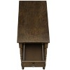 Sapphtopaz Modern Narrow End Table with Storage Drawer 2-Tier Side Table with Veneer Design Accent Coffee Table for Living Room,Bedroom - 2 of 4