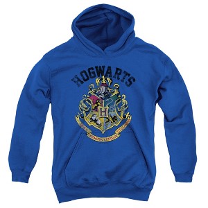 Boys' Harry Potter Hogwarts Crest Hooded Sweatshirt - 1 of 4