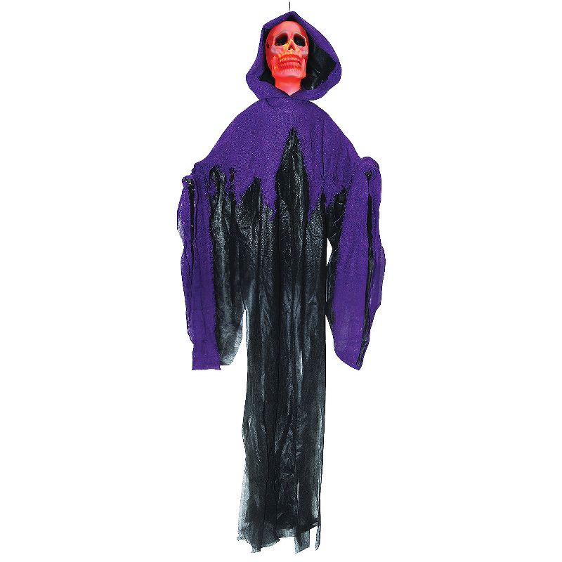 Halloween Express  5 ft Fire & Ice Skull Reaper Decoration, 1 of 4