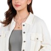 Anna-Kaci Two-Tone Circle and Cross Pendant Necklace with Snake Chain - 4 of 4