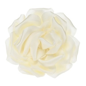Unique Bargains Handmade Dainty Satin Fabric Big Peony Rose Flower Brooches Hair Clips 1 Pc - 1 of 4