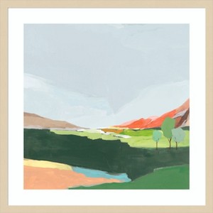 Amanti Art Green Hills I  by Ian C Wood Framed Wall Art Print - 1 of 4