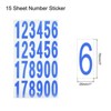 Unique Bargains Office Home Warehouse Self-Adhesive Mailbox Numbers Sticker 15 Sheet - 2 of 4